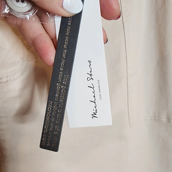 NWT Michael Stars Stretch Twill Beige Monroe Mini Skirt plus size 3X - Picture 9 of 16